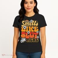 Smells Like Slut In Here Offensive Adult Humor Retro Groovy Women's T-Shirt thumb 4