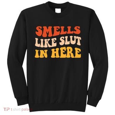 Smells Like Slut In Here Funny Sarcastic Sweatshirt