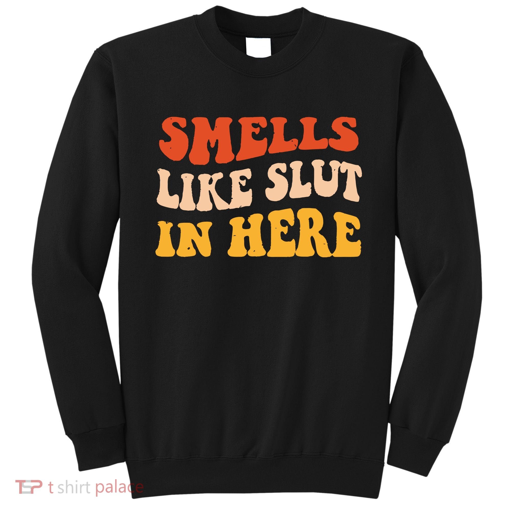 Smells Like Slut In Here Funny Sarcastic Sweatshirt