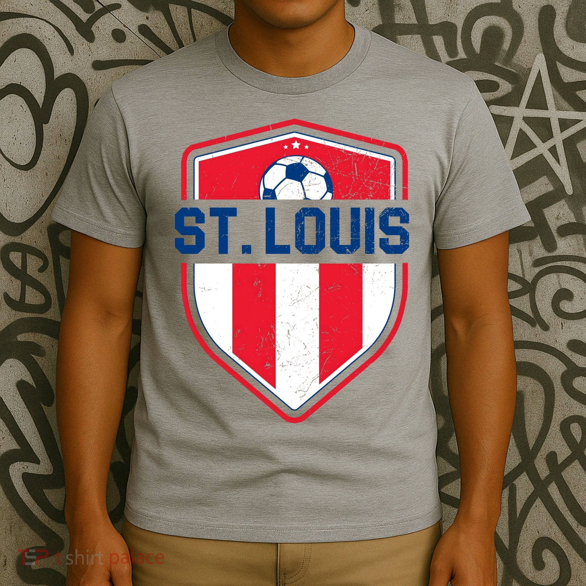 St Louis Soccer Vintage T-Shirt