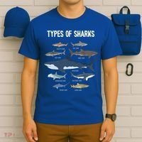 Shark Lover Shirt, Shark Lover Gift, Types Of Shark T-Shirt thumb 6
