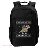 Spinosaurus Lovers Santa Ugly Xmas Sweater Backpack thumb 0