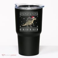 Spinosaurus Lovers Santa Ugly Xmas Sweater Tumbler thumb 0