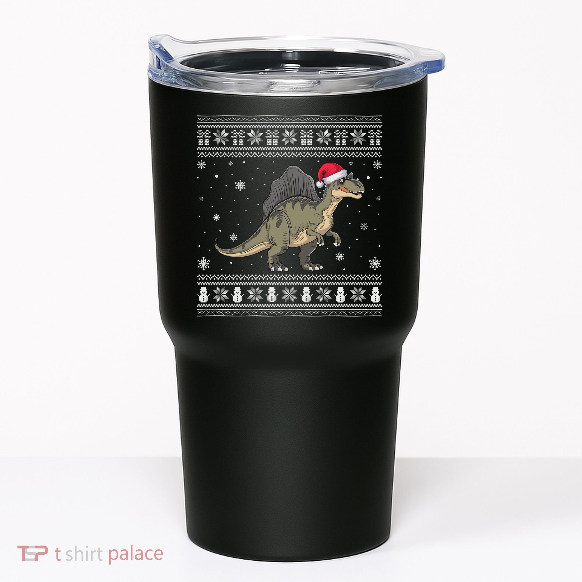 Spinosaurus Lovers Santa Ugly Xmas Sweater Tumbler