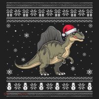 Spinosaurus Lovers Santa Ugly Xmas Sweater Tumbler thumb 3