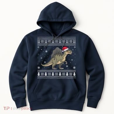 Spinosaurus Lovers Santa Ugly Xmas Sweater Hoodie