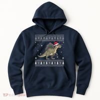 Spinosaurus Lovers Santa Ugly Xmas Sweater Hoodie thumb 0