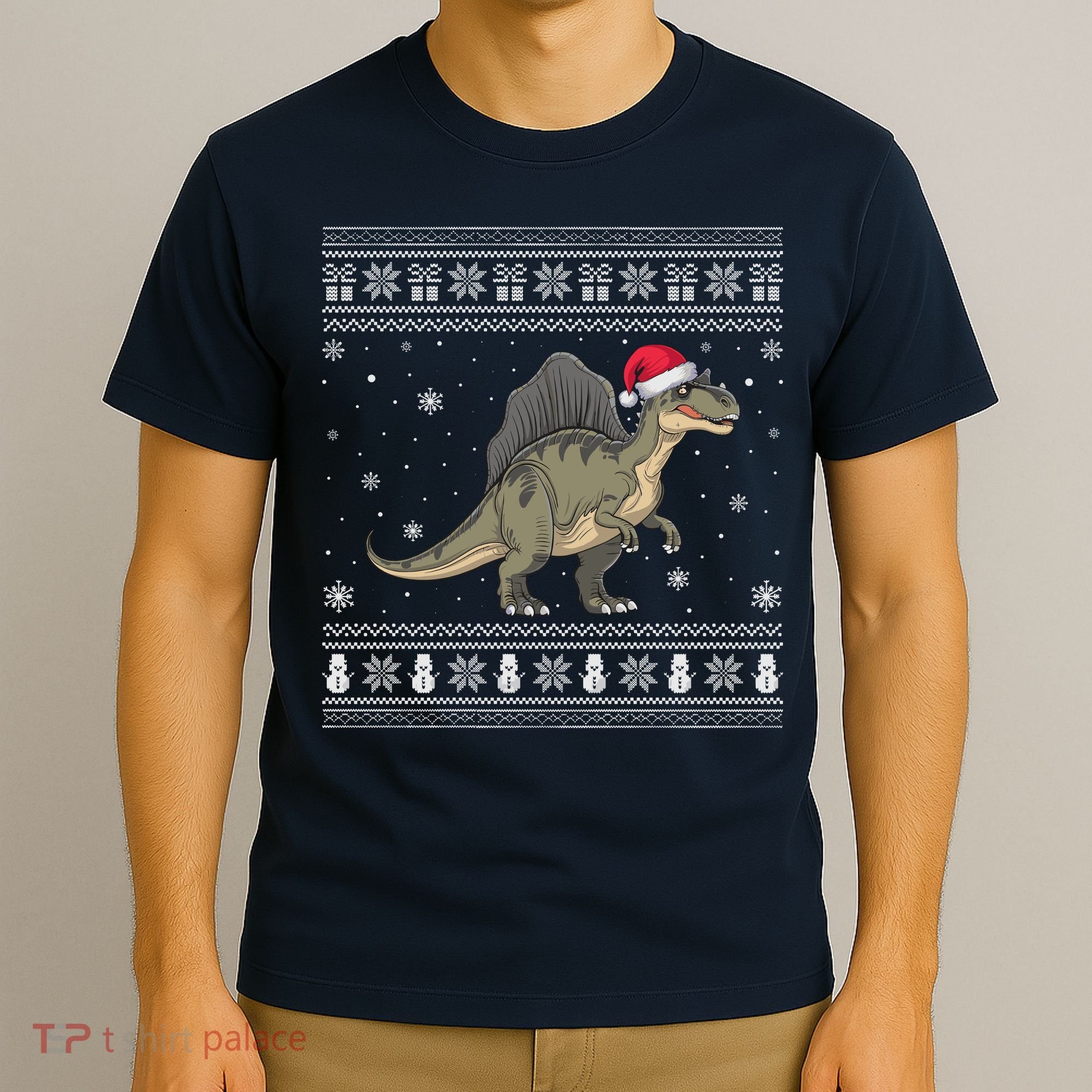 Spinosaurus Lovers Santa Ugly Xmas Sweater T-Shirt