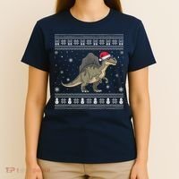 Spinosaurus Lovers Santa Ugly Xmas Sweater T-Shirt thumb 4