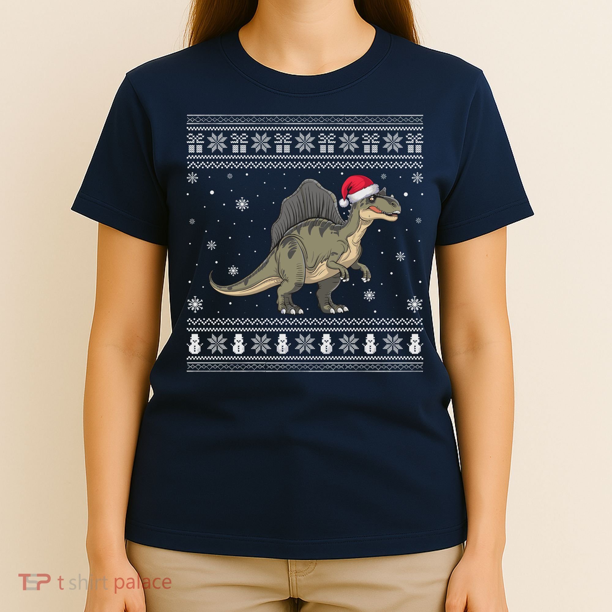 Spinosaurus Lovers Santa Ugly Xmas Sweater T-Shirt