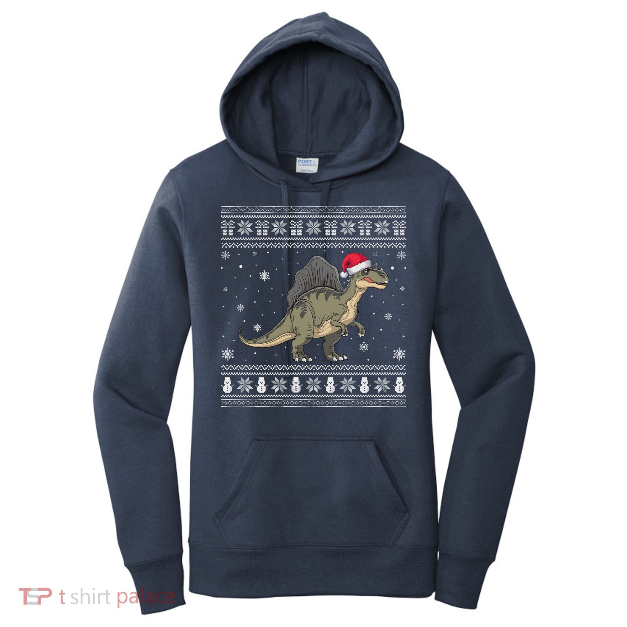 Spinosaurus Lovers Santa Ugly Xmas Sweater Women's Hoodie