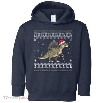 Spinosaurus Lovers Santa Ugly Xmas Sweater Toddler Hoodie
