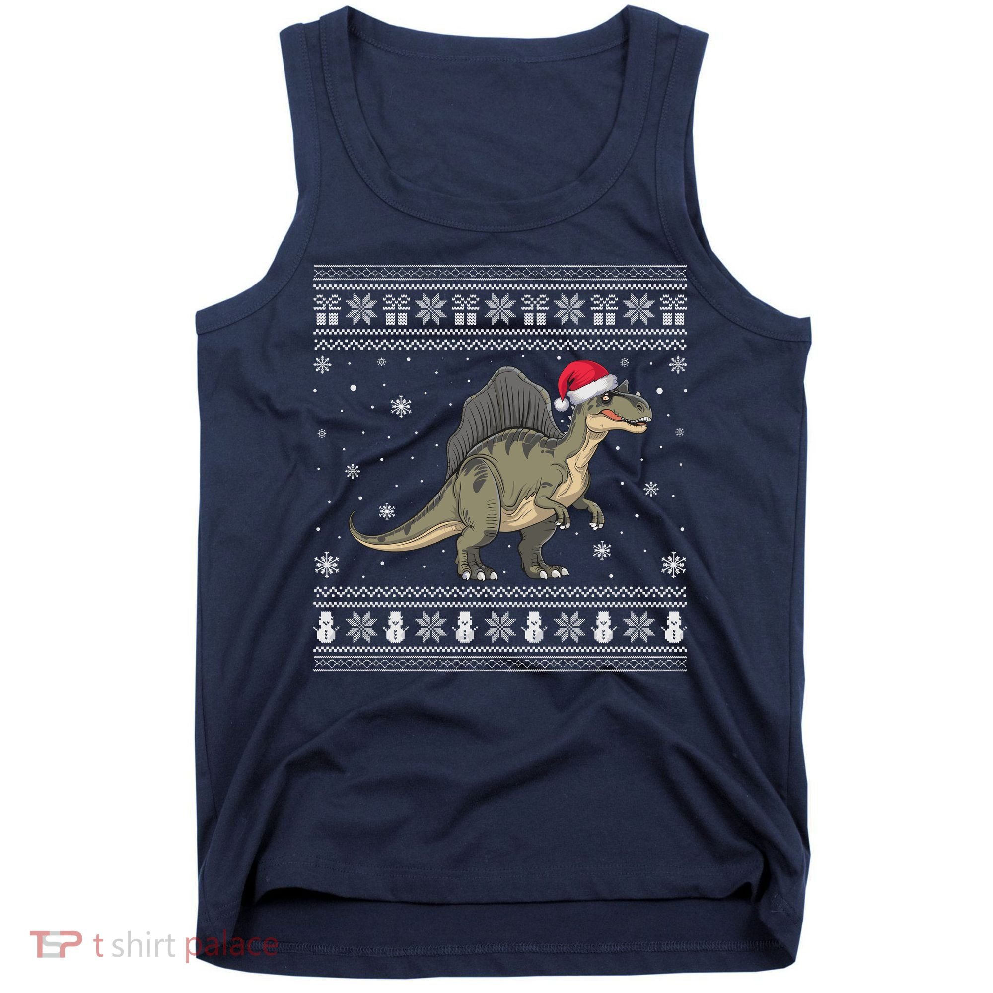 Spinosaurus Lovers Santa Ugly Xmas Sweater Tank Top