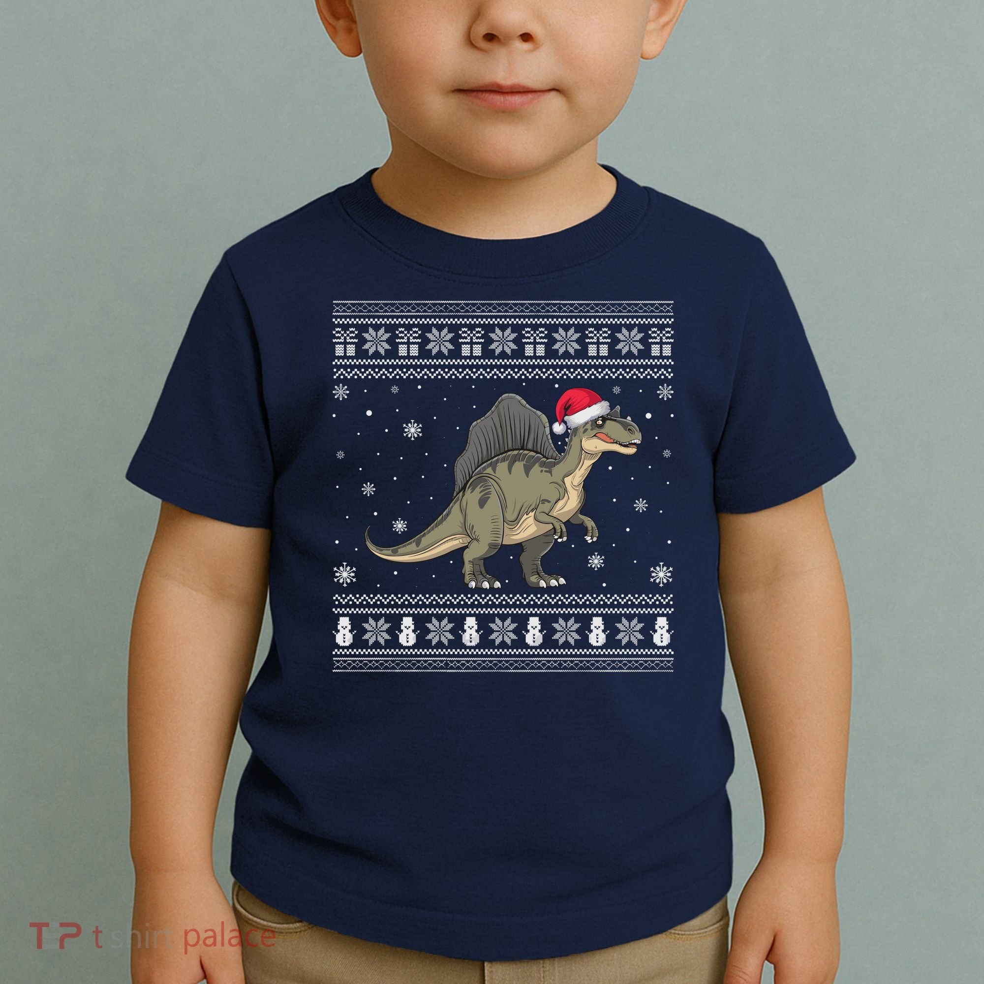 Spinosaurus Lovers Santa Ugly Xmas Sweater Toddler T-Shirt