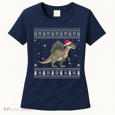 Spinosaurus Lovers Santa Ugly Xmas Sweater Women's T-Shirt