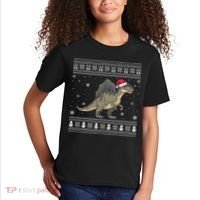 Spinosaurus Lovers Santa Ugly Xmas Sweater Kids T-Shirt thumb 2