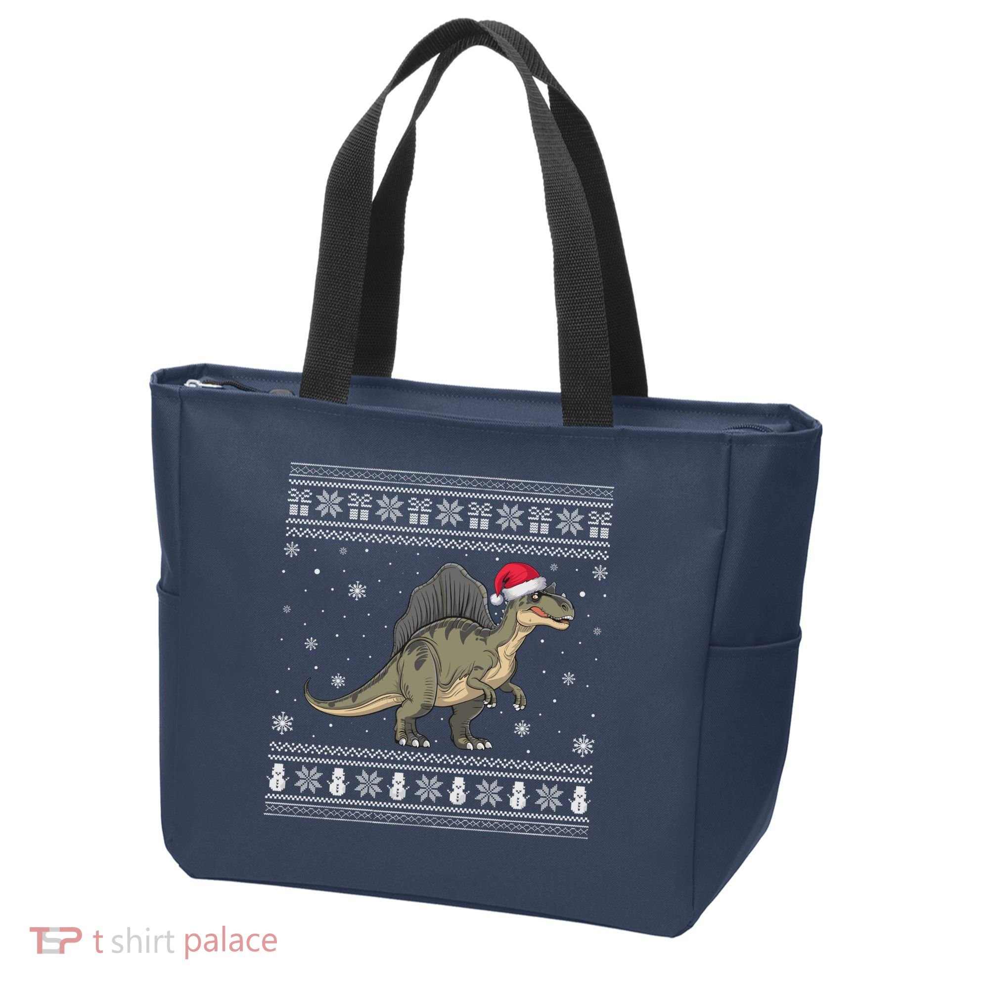 Spinosaurus Lovers Santa Ugly Xmas Sweater Tote Bag