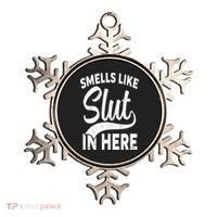 Smells Like Slut In Here Funny Offensive Retro Adult Humor Ornament thumb 0