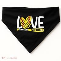 Softball Love Softball USA-Made Doggie Bandana thumb 0