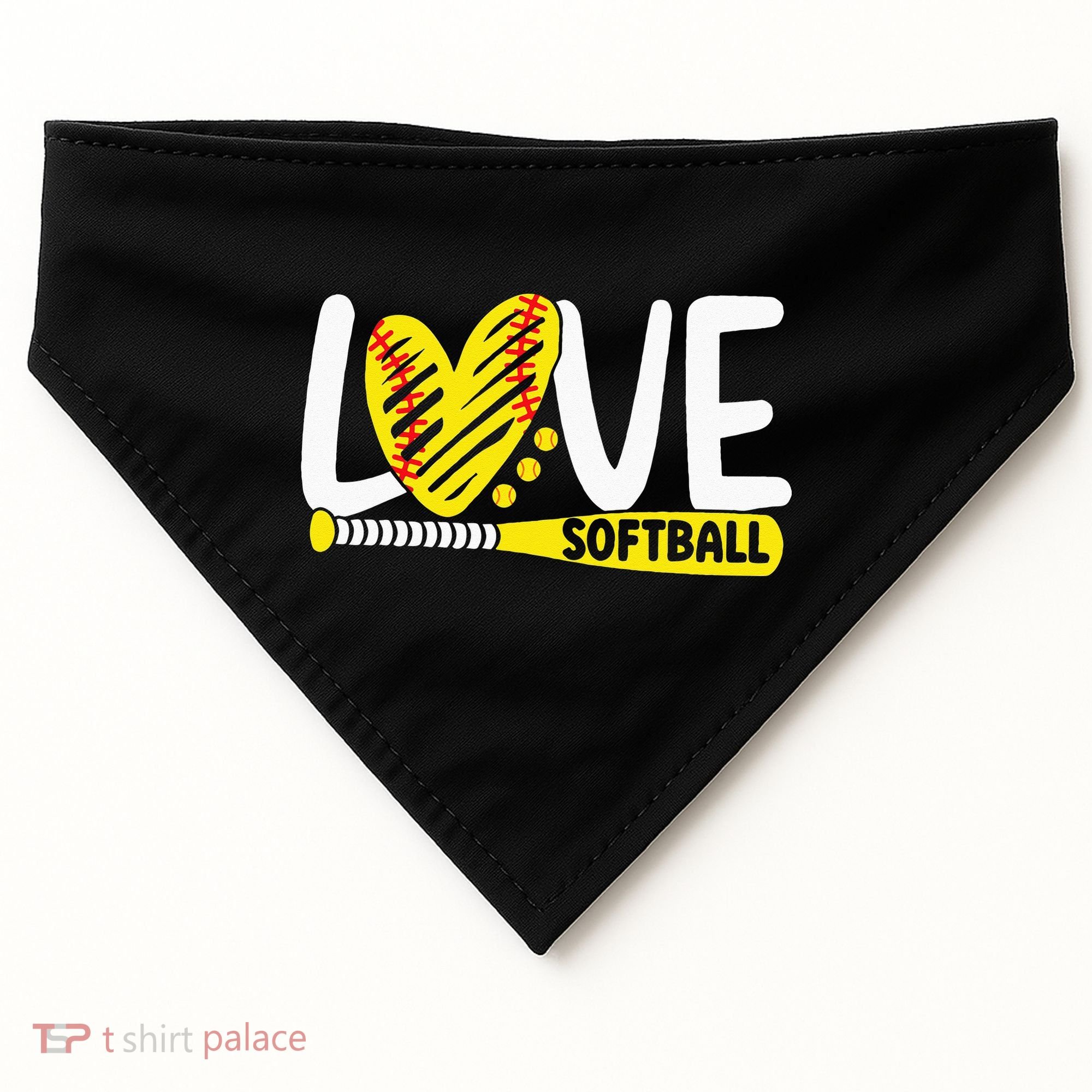 Softball Love Softball USA-Made Doggie Bandana