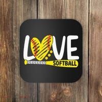 Softball Love Softball Coaster thumb 0