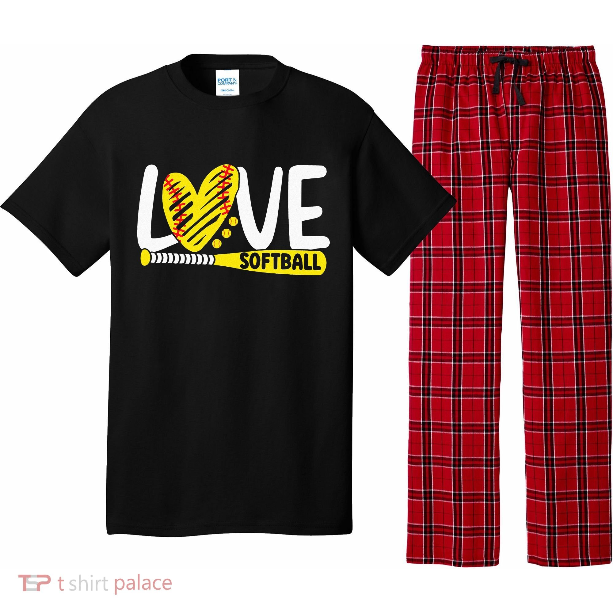 Softball Love Softball Pajama Set