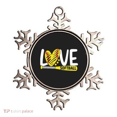 Softball Love Softball Ornament