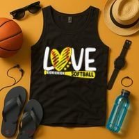 Softball Love Softball Tank Top thumb 4
