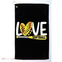 Softball Love Softball Golf Towel thumb 0