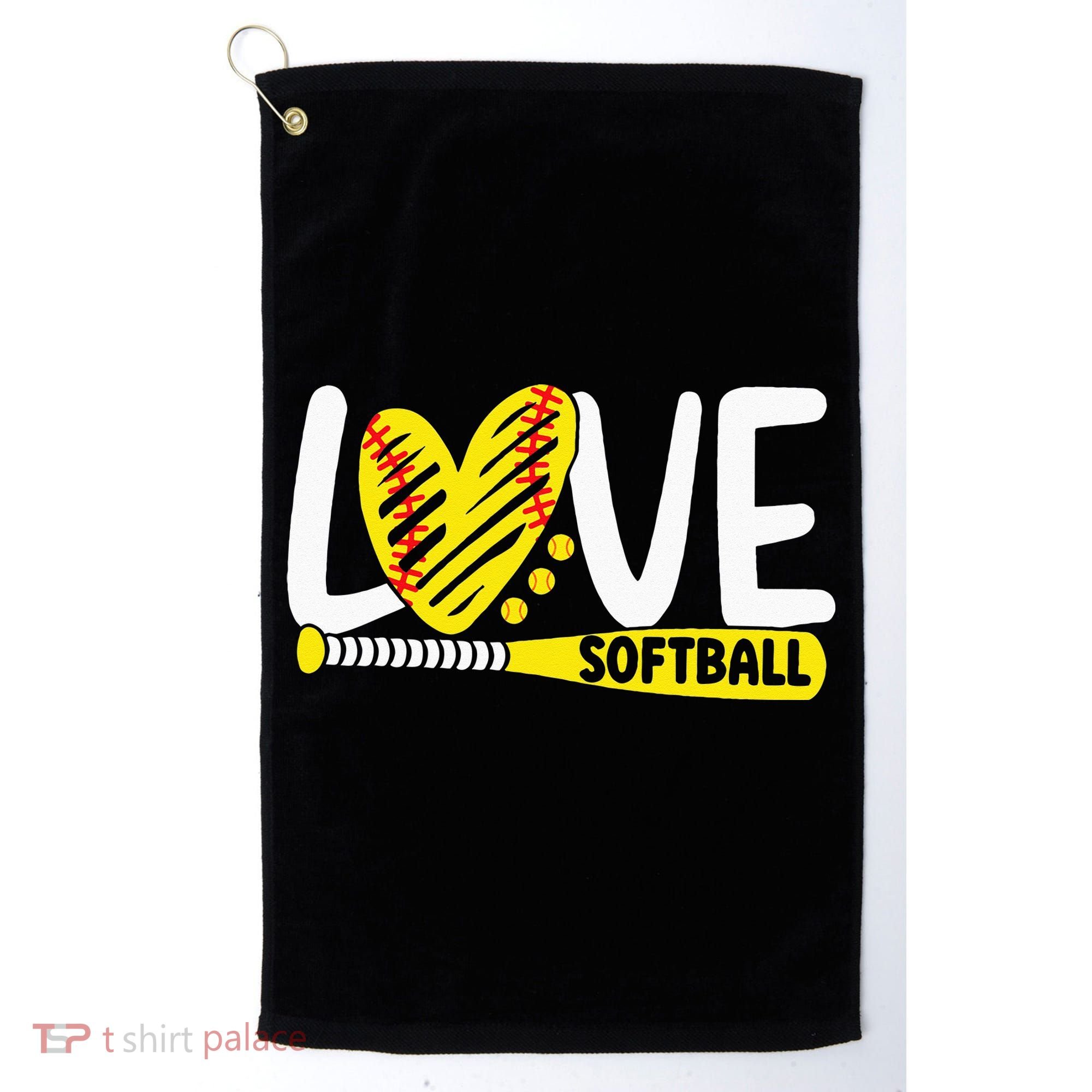 Softball Love Softball Golf Towel