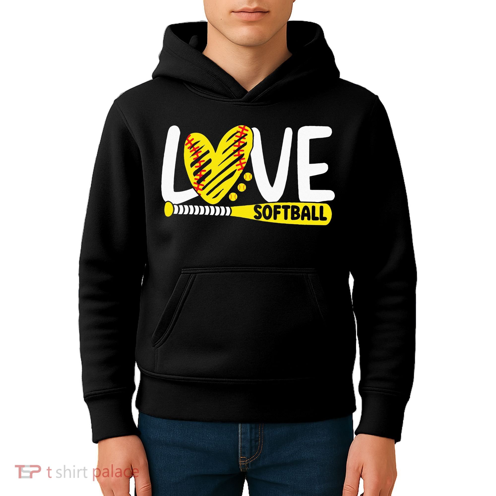 Softball Love Softball Kids Hoodie