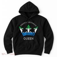 Sierra Leone Sierra Leonean Queen Crown Leonean Pride Hoodie thumb 0