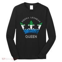 Sierra Leone Sierra Leonean Queen Crown Leonean Pride Long Sleeve Shirt thumb 0