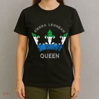 Sierra Leone Sierra Leonean Queen Crown Leonean Pride T-Shirt thumb 4