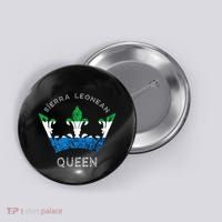 Sierra Leone Sierra Leonean Queen Crown Leonean Pride Button thumb 0