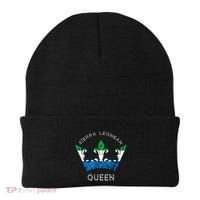 Sierra Leone Sierra Leonean Queen Crown Leonean Pride Beanie thumb 0