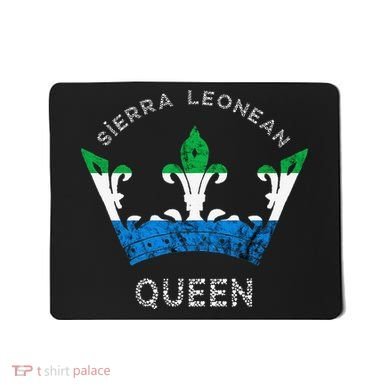 Sierra Leone Sierra Leonean Queen Crown Leonean Pride Mousepad