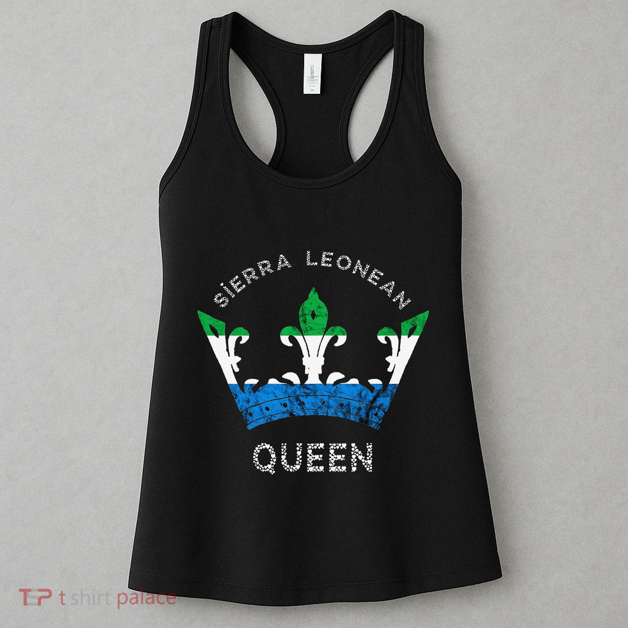Sierra Leone Sierra Leonean Queen Crown Leonean Pride Women's Tank Top