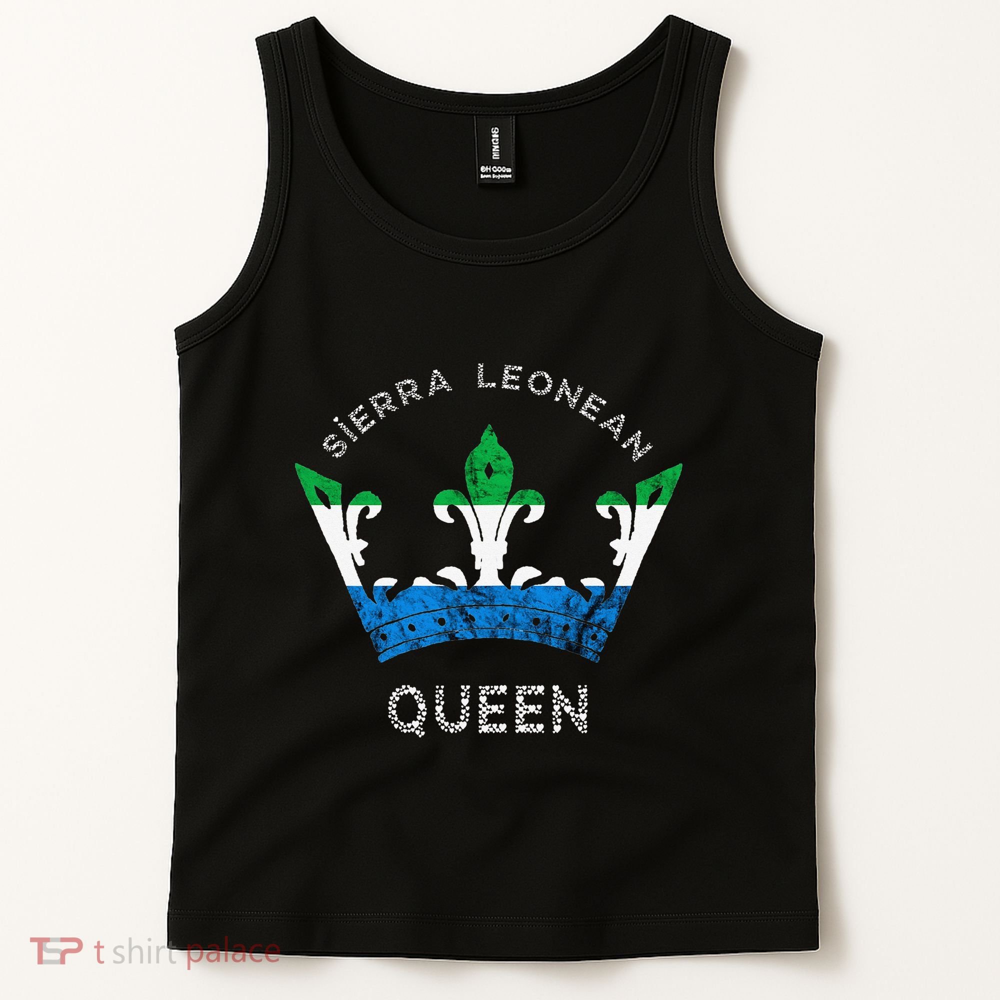 Sierra Leone Sierra Leonean Queen Crown Leonean Pride Tank Top