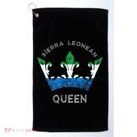 Sierra Leone Sierra Leonean Queen Crown Leonean Pride Golf Towel thumb 0