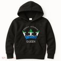 Sierra Leone Sierra Leonean Queen Crown Leonean Pride Kids Hoodie thumb 0