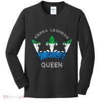 Sierra Leone Sierra Leonean Queen Crown Leonean Pride Kids Long Sleeve Shirt thumb 0