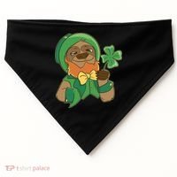 Sloth Leprechaun USA-Made Doggie Bandana thumb 0