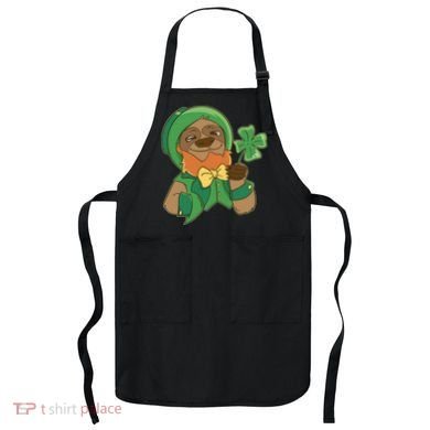 Sloth Leprechaun Apron