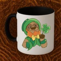 Sloth Leprechaun Coffee Mug thumb 2