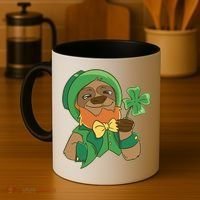 Sloth Leprechaun Coffee Mug thumb 4