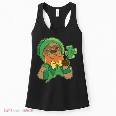 Sloth Leprechaun Women's Tank Top