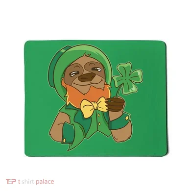 Sloth Leprechaun Mousepad