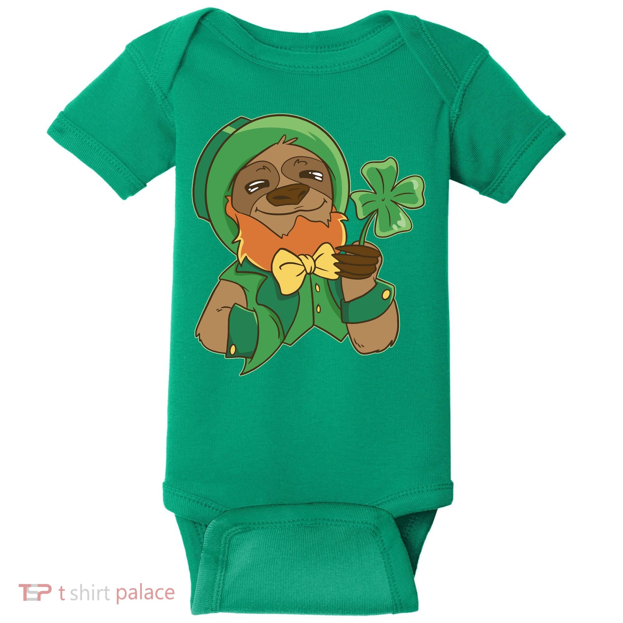 Sloth Leprechaun Baby Bodysuit