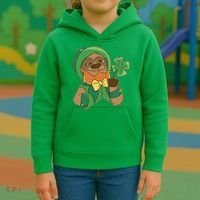 Sloth Leprechaun Kids Hoodie thumb 3